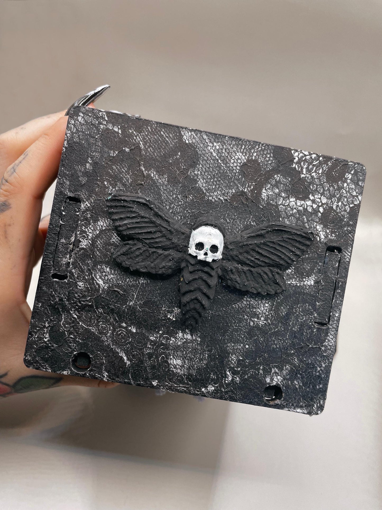 Victorian Gothic Cabinet with Skulls & Relics