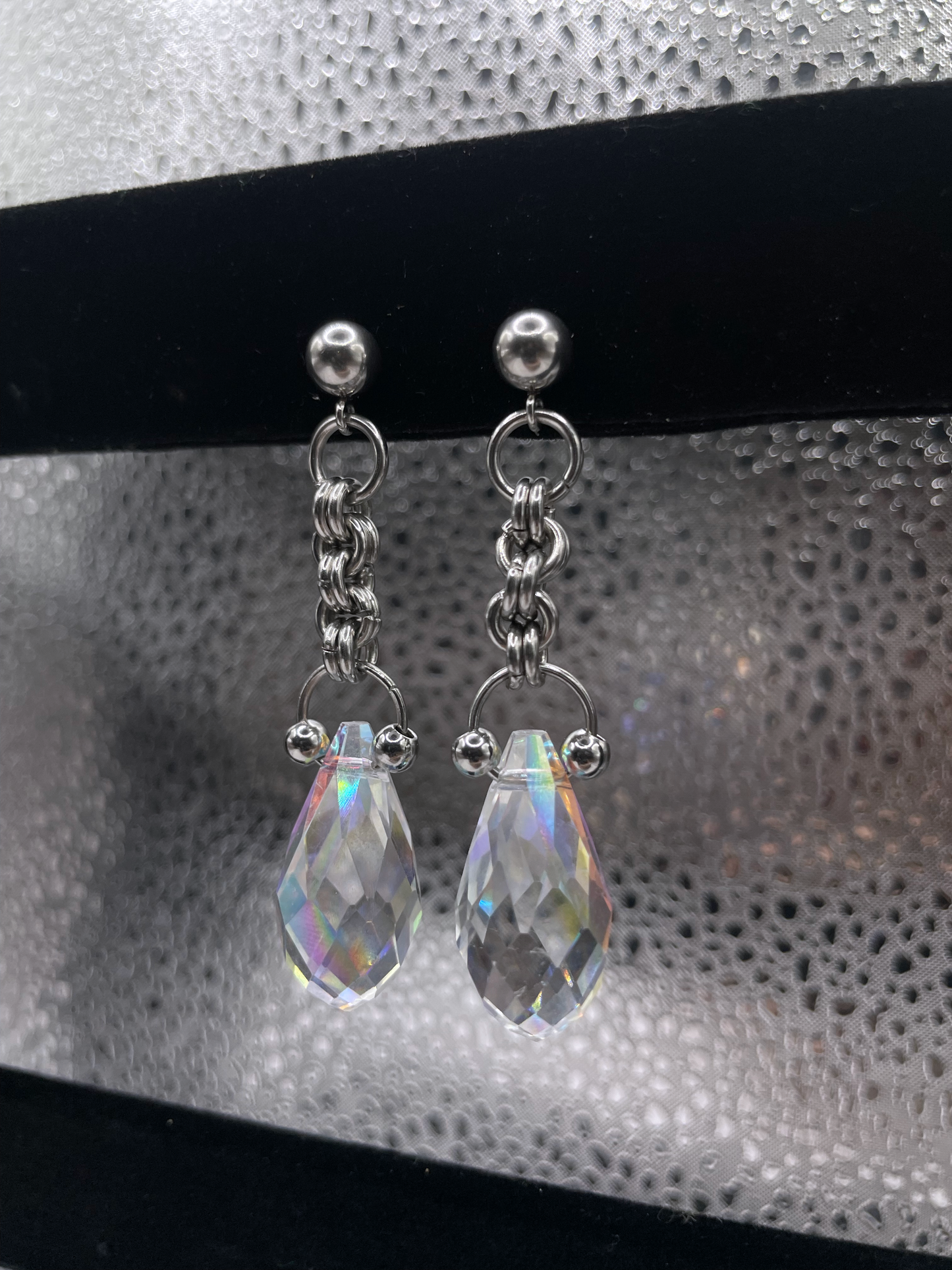 Moonlight Tears I Chainmail Earrings