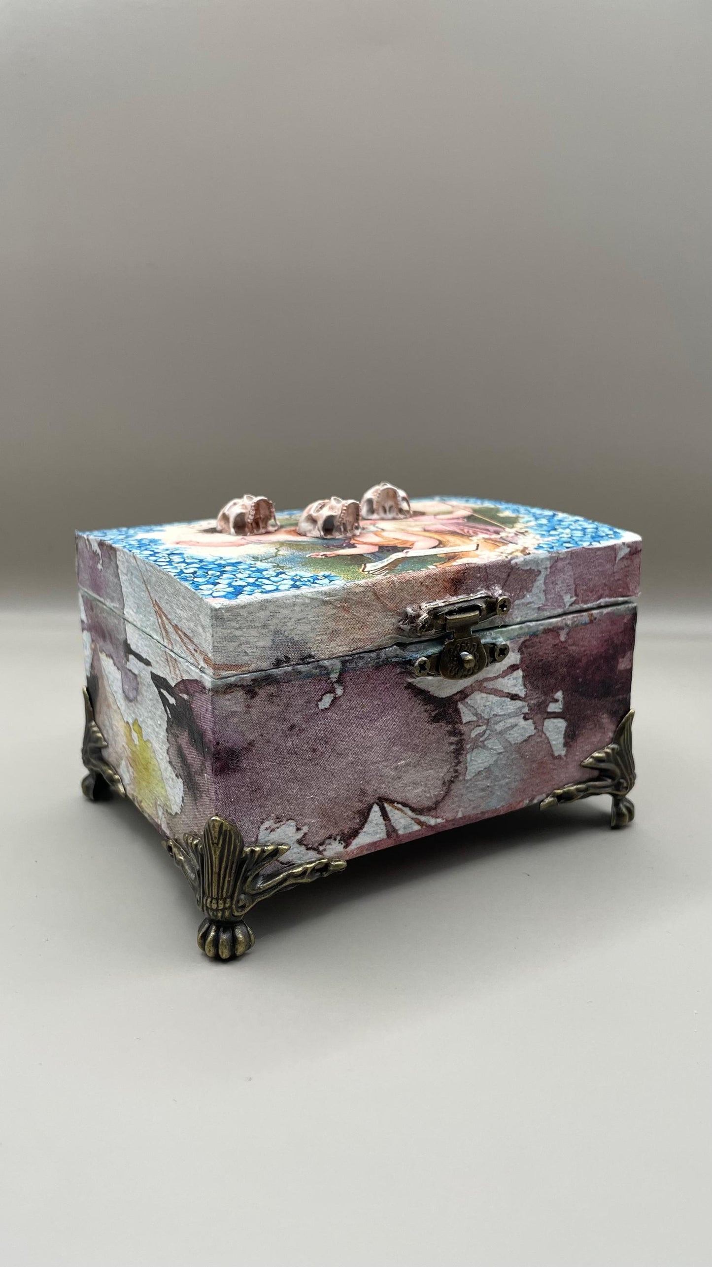 Skull and Cherub Gothic Box