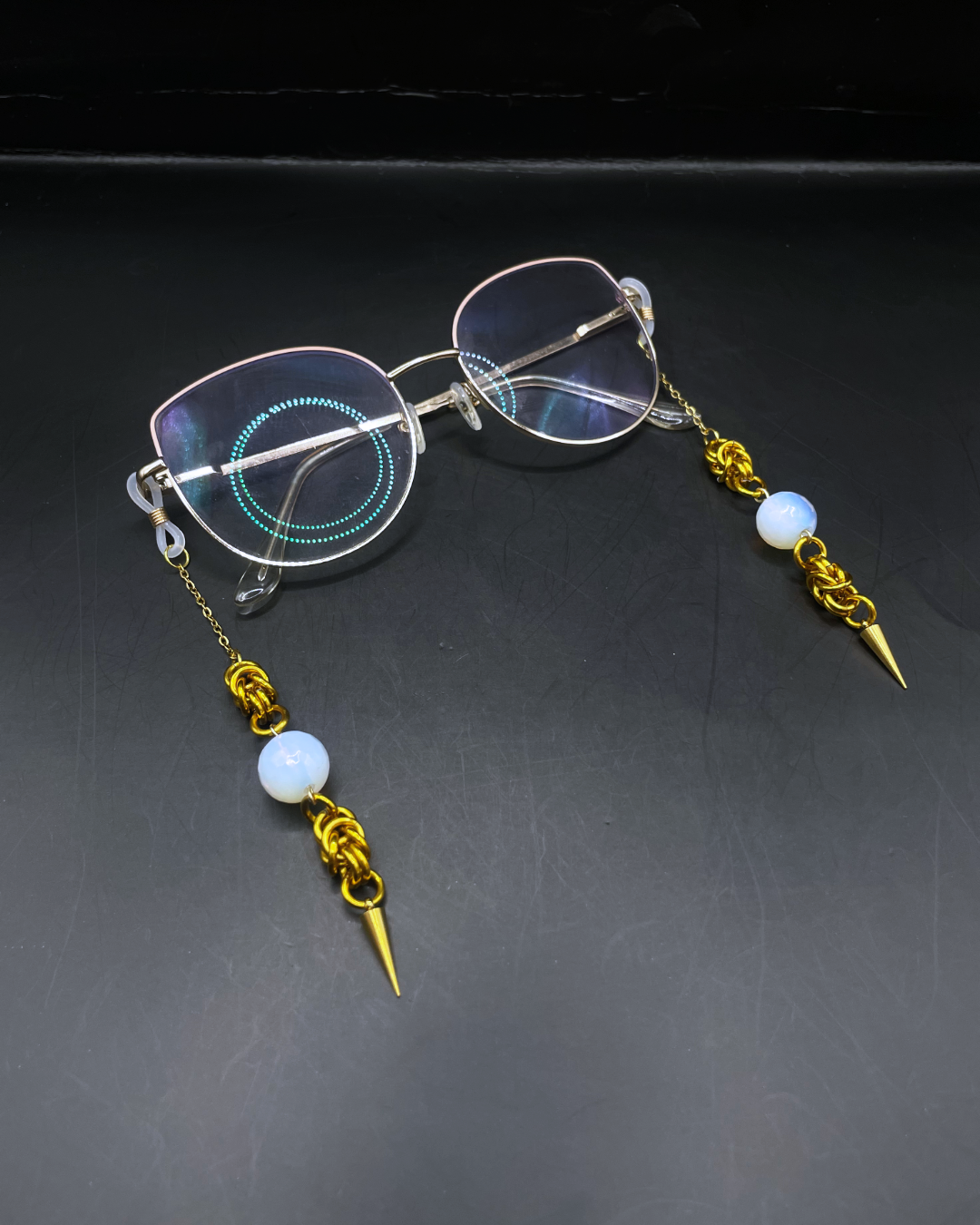 Gold Glasses Charm