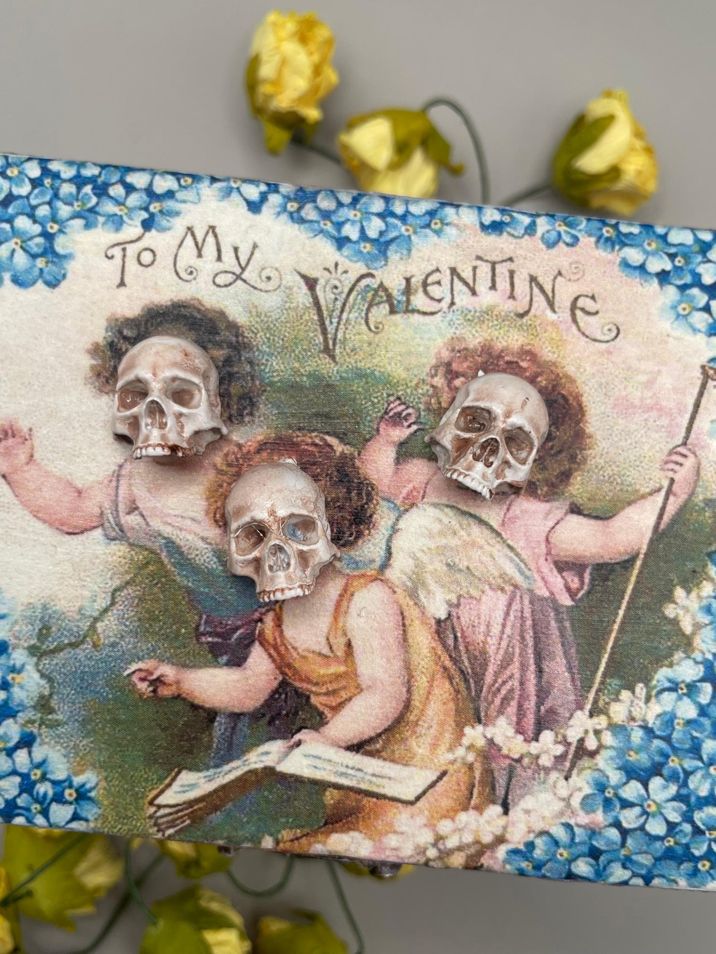 Skull and Cherub Gothic Box