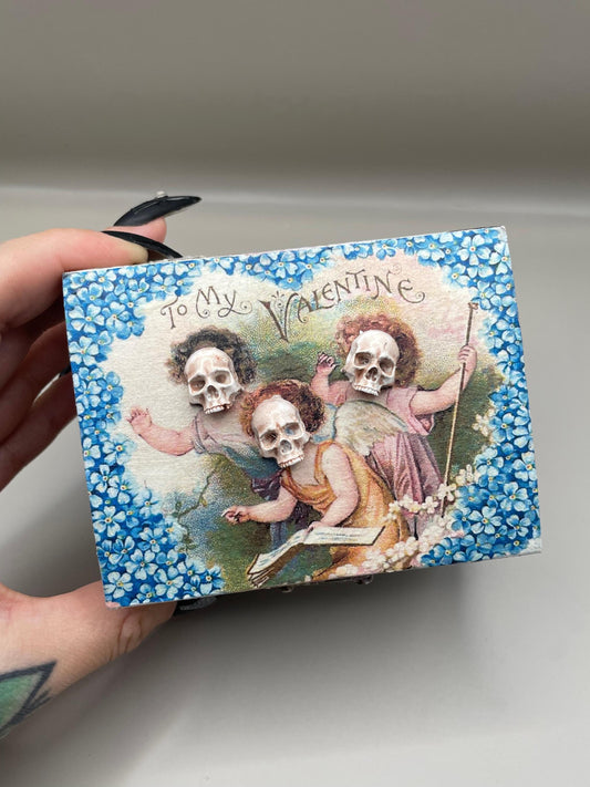 Skull and Cherub Gothic Box