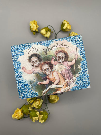 Skull and Cherub Gothic Box