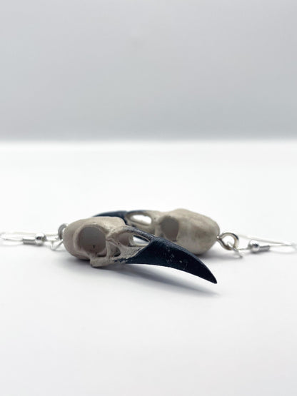 Raven Skull Earrings
