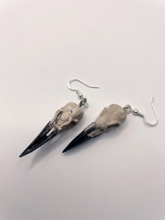 Raven Skull Earrings