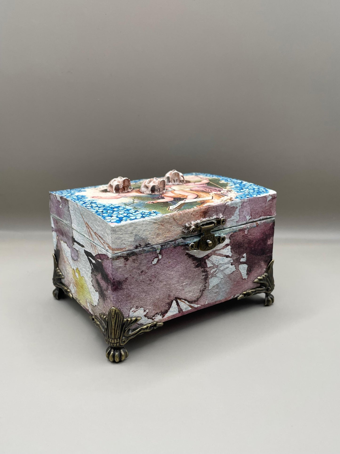 Skull and Cherub Gothic Box