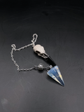 Pendulum White Glass Point