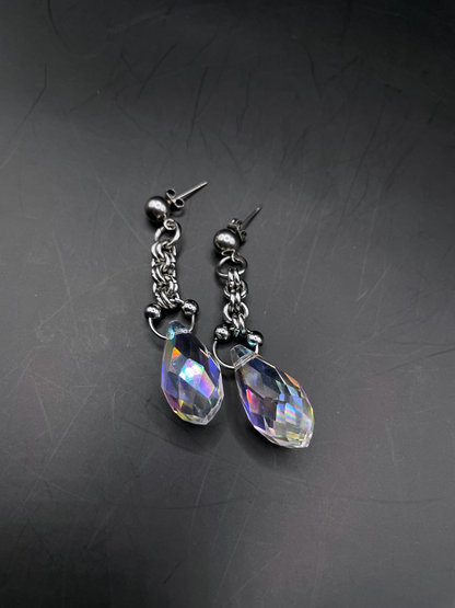 Moonlight Tears I Chainmail Earrings