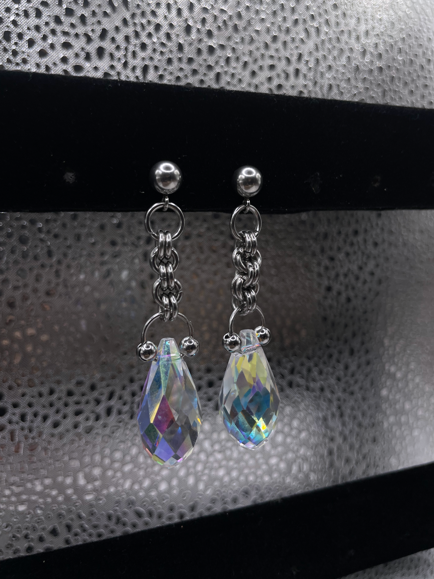 Moonlight Tears I Chainmail Earrings