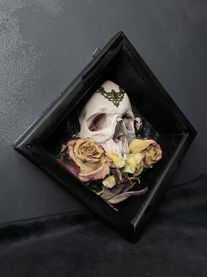 Shadow Reliquary: Skull & Wilted Roses Shrine