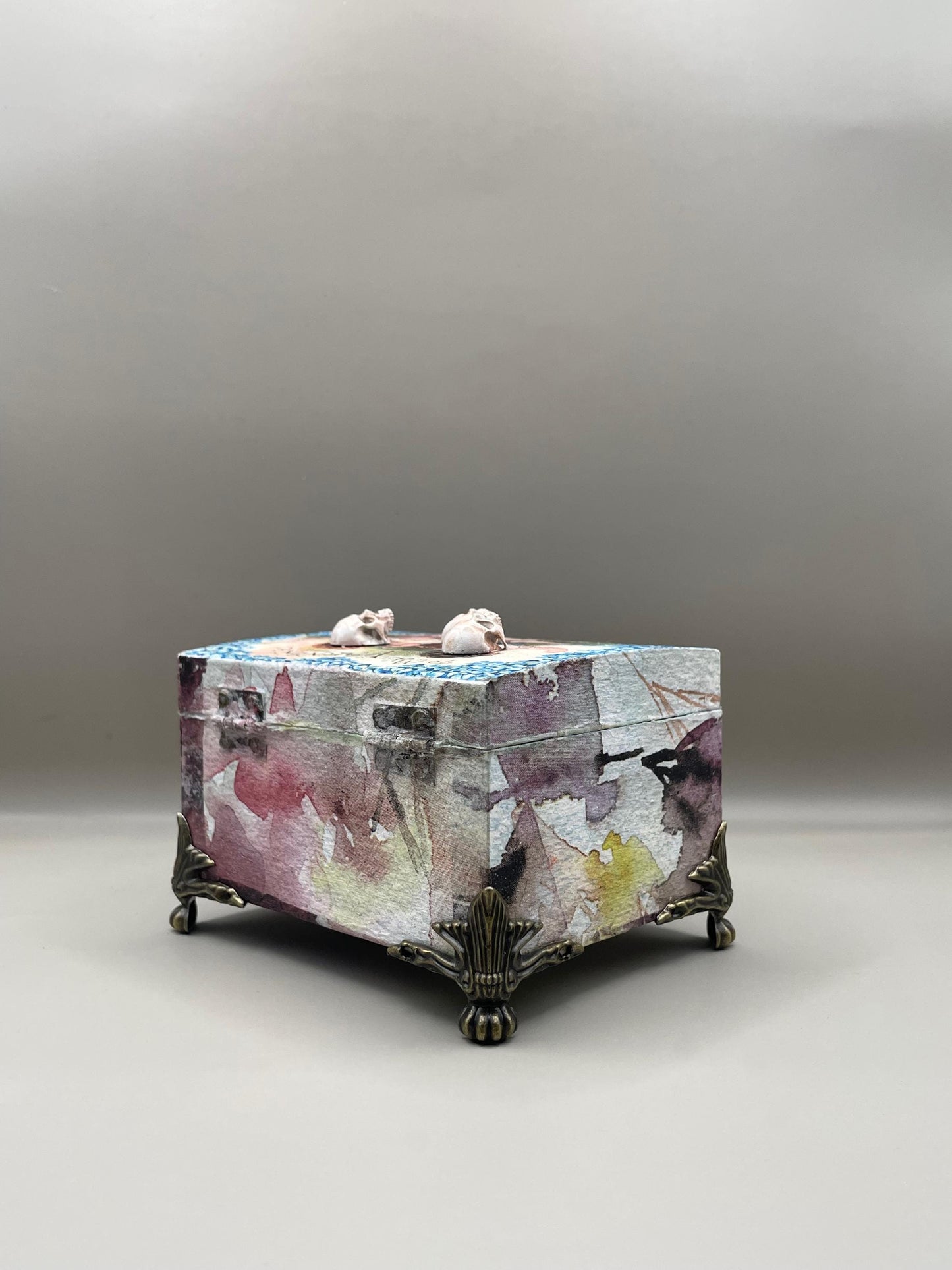 Skull and Cherub Gothic Box