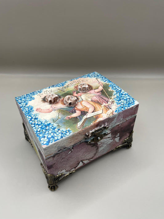 Skull and Cherub Gothic Box
