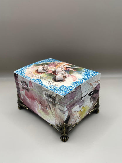 Skull and Cherub Gothic Box