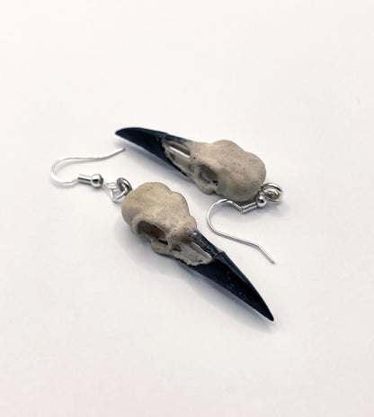 Raven Skull Earrings